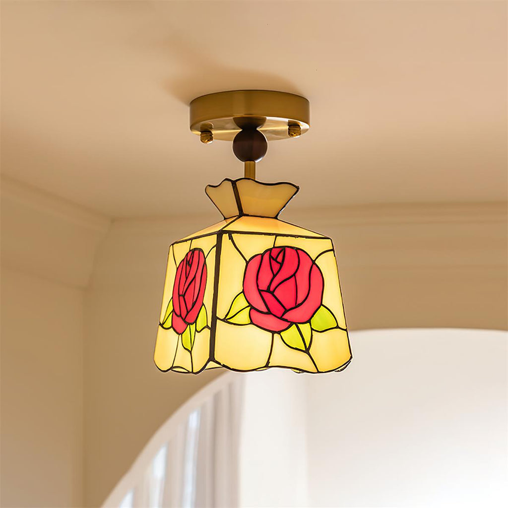 Roselit Glass Ceiling Lamp — product view 4