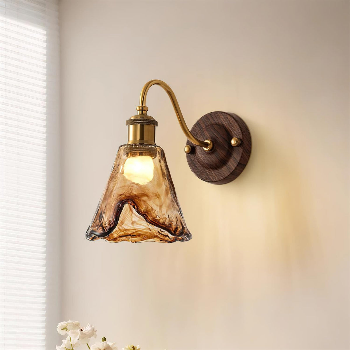 Nalia Amber Wall Lamp — product view 2