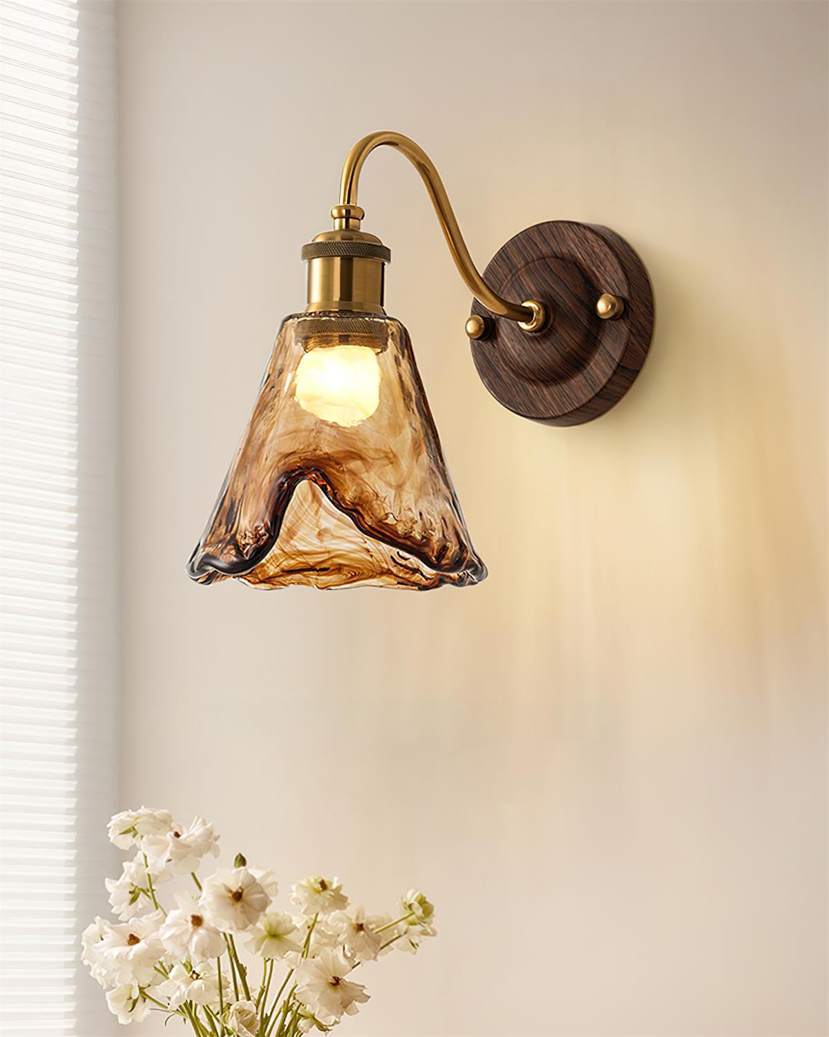 Nalia Amber Wall Lamp — product view 3
