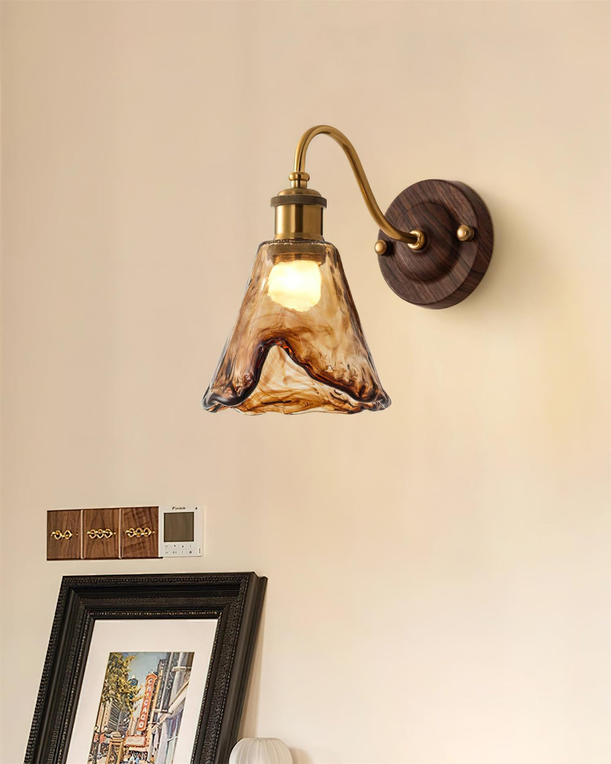 Nalia Amber Wall Lamp — product view 17