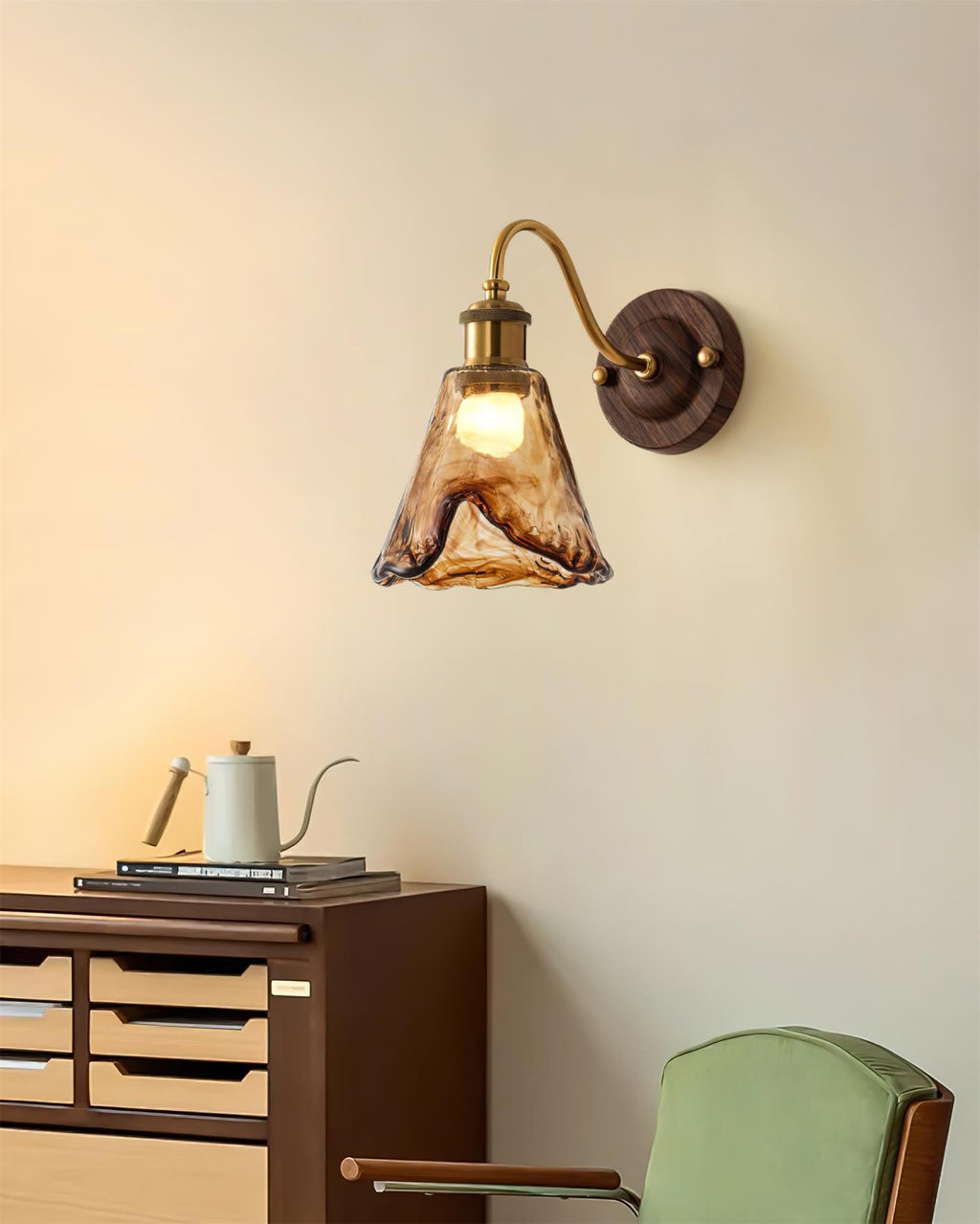 Nalia Amber Wall Lamp — product view 19