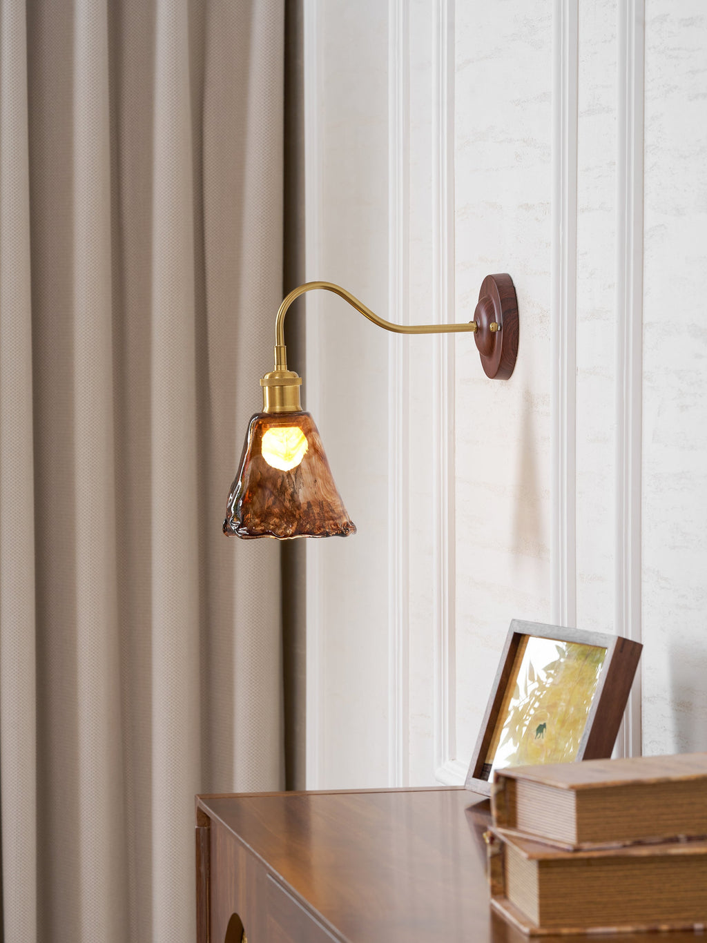 Nalia Amber Wall Lamp — product view 26
