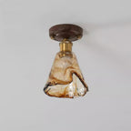 Nalia Amber Glass Ceiling Light — product view 2