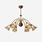 Nalia Amber Glass Chandelier — product view 1