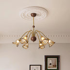 Nalia Amber Glass Chandelier — product view 2
