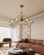 Nalia Amber Glass Chandelier — product view 4