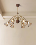 Nalia Amber Glass Chandelier — product view 8