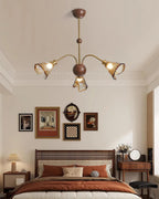 Nalia Amber Glass Chandelier — product view 9