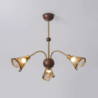 Nalia Amber Glass Chandelier — product view 11
