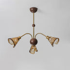 Nalia Amber Glass Chandelier — product view 13