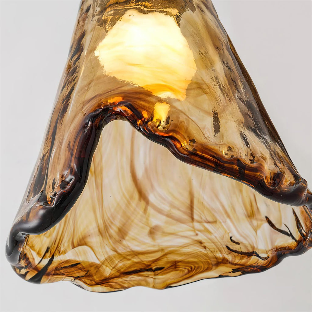 Nalia Amber Glass Chandelier — product view 14
