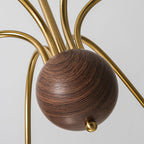 Nalia Amber Glass Chandelier — product view 15