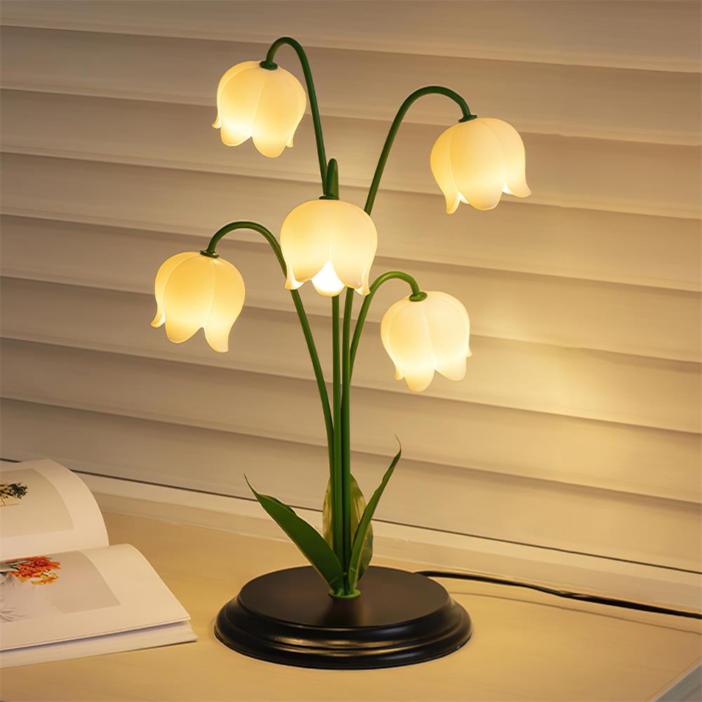 Lily Valley Wood Table Lamp — product view 2