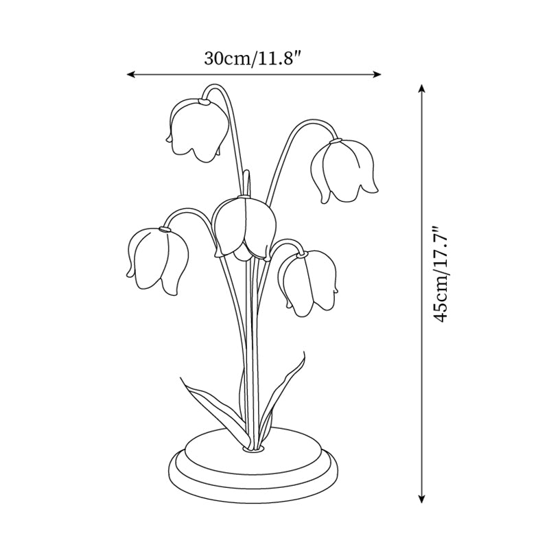Lily Valley Wood Table Lamp — product view 5