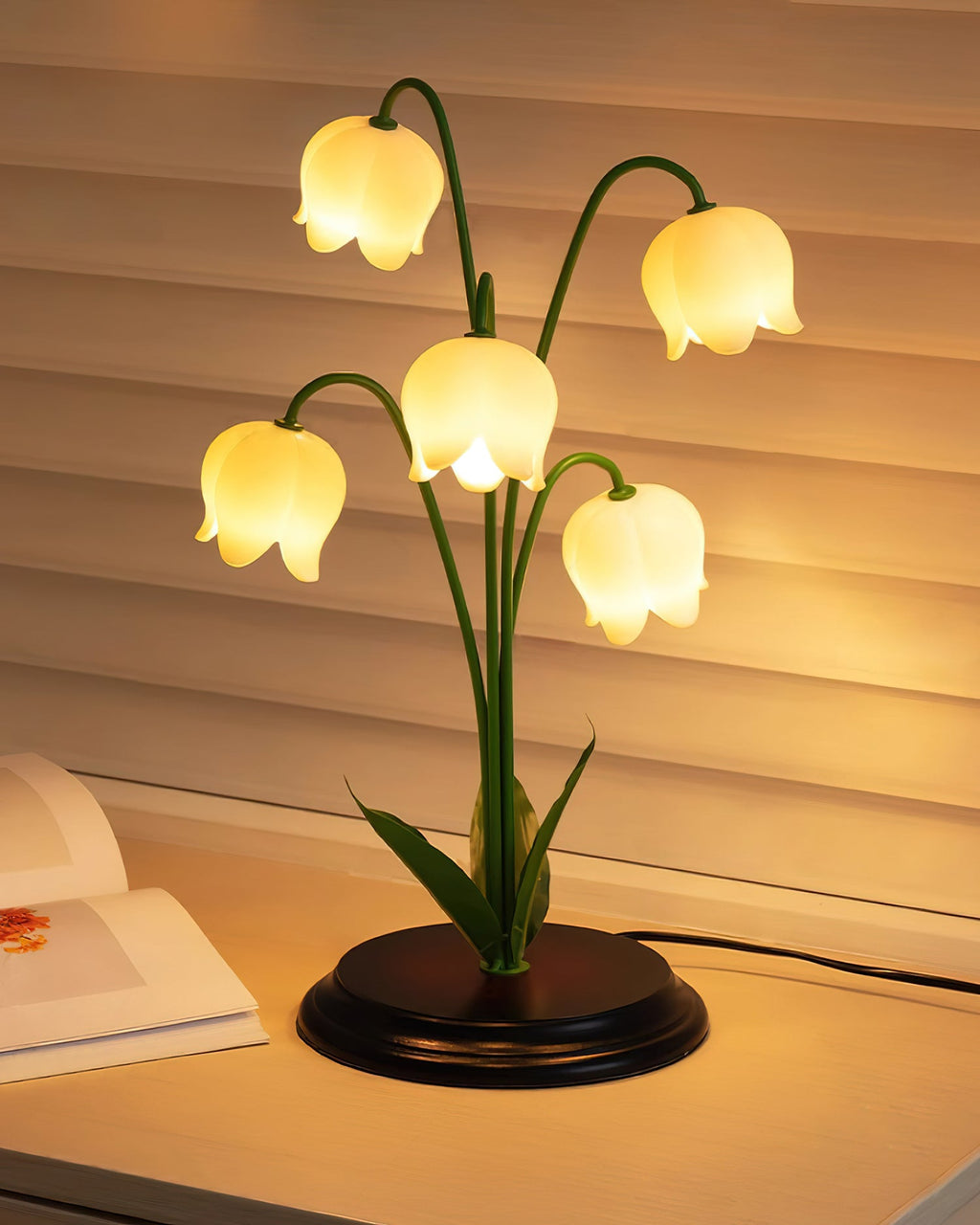 Lily Valley Wood Table Lamp — product view 6