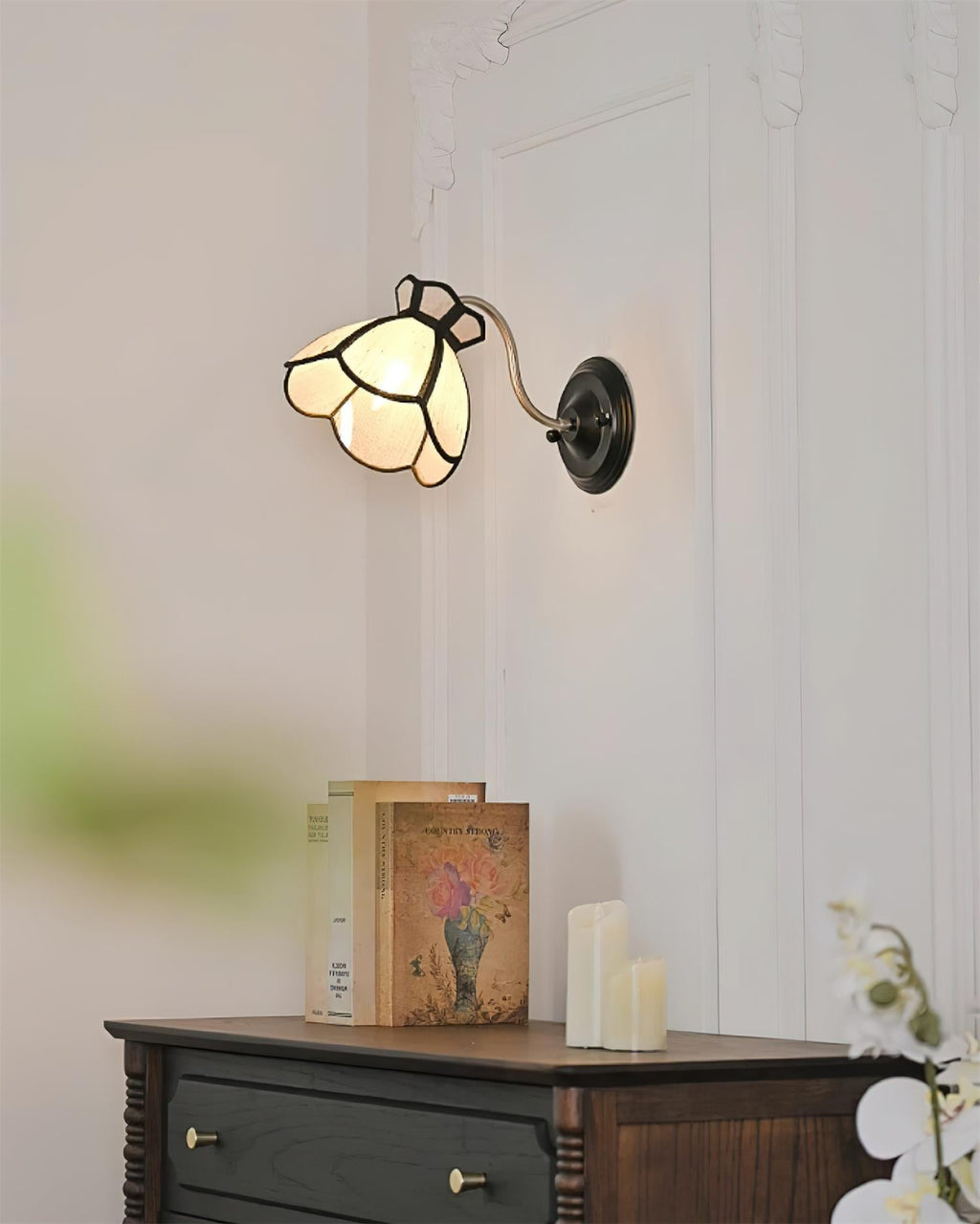 Alessio Flowers Metal Wall Lamp — product view 3