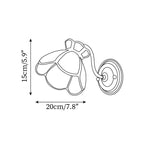 Alessio Flowers Metal Wall Lamp — product view 5