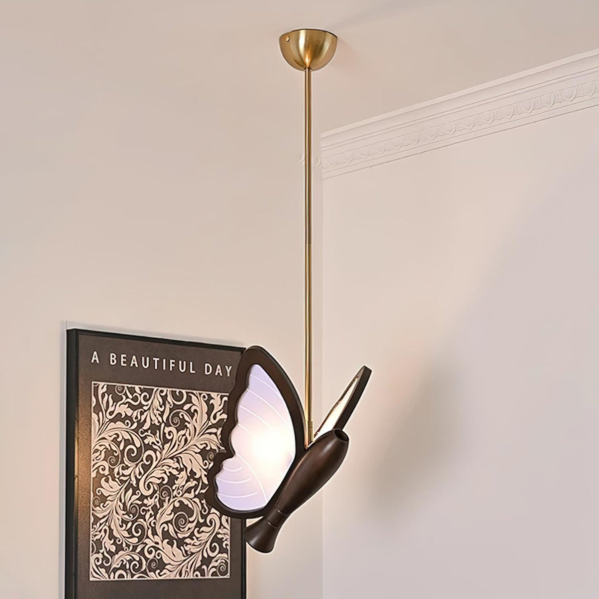 Galileo Butterfly Wood Pendant Lamp — product view 2