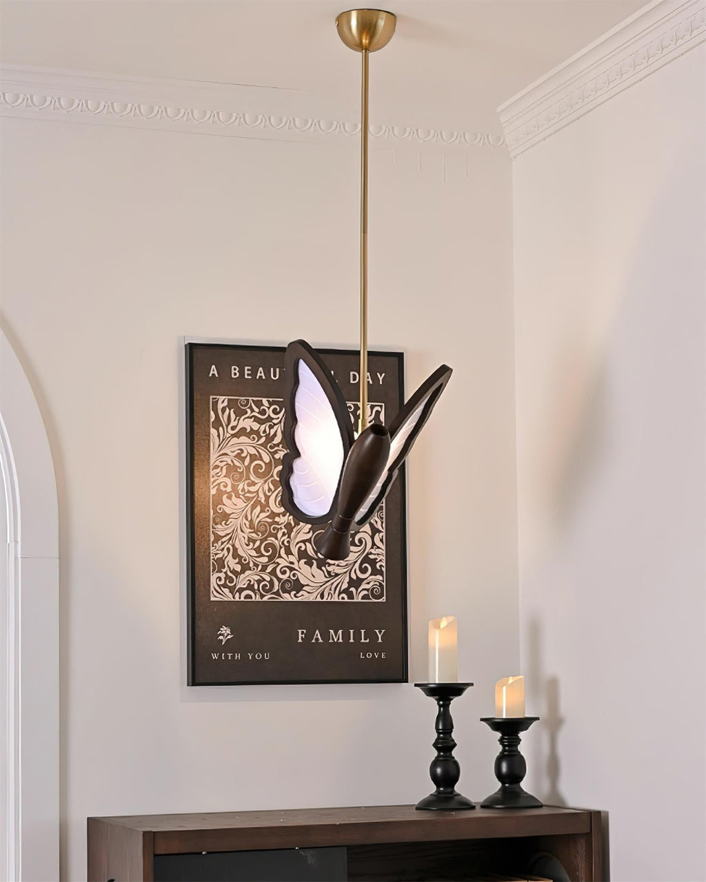 Galileo Butterfly Wood Pendant Lamp — product view 4