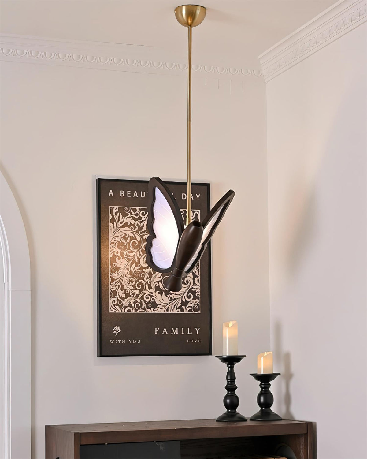 Galileo Butterfly Wood Pendant Lamp — product view 4