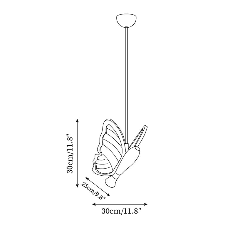 Galileo Butterfly Wood Pendant Lamp — product view 5