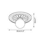 Liila Glass Ceiling Light — product view 5