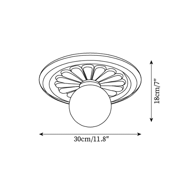 Liila Glass Ceiling Light — product view 5