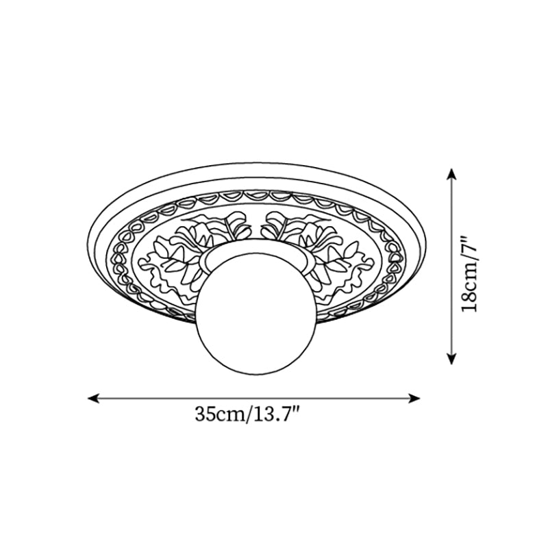Liila Glass Ceiling Light — product view 6