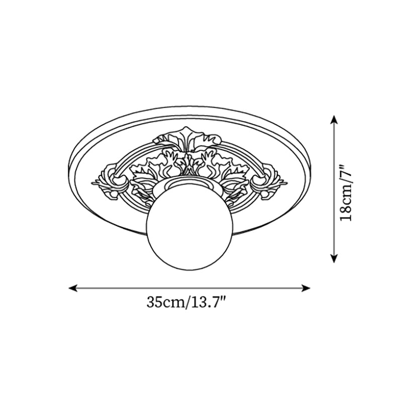 Liila Glass Ceiling Light — product view 7