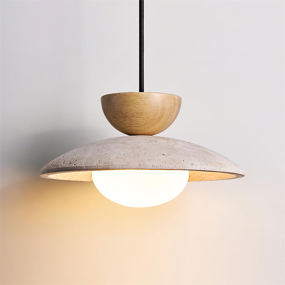 Tia Travertine Pendant Lamp — product view 2