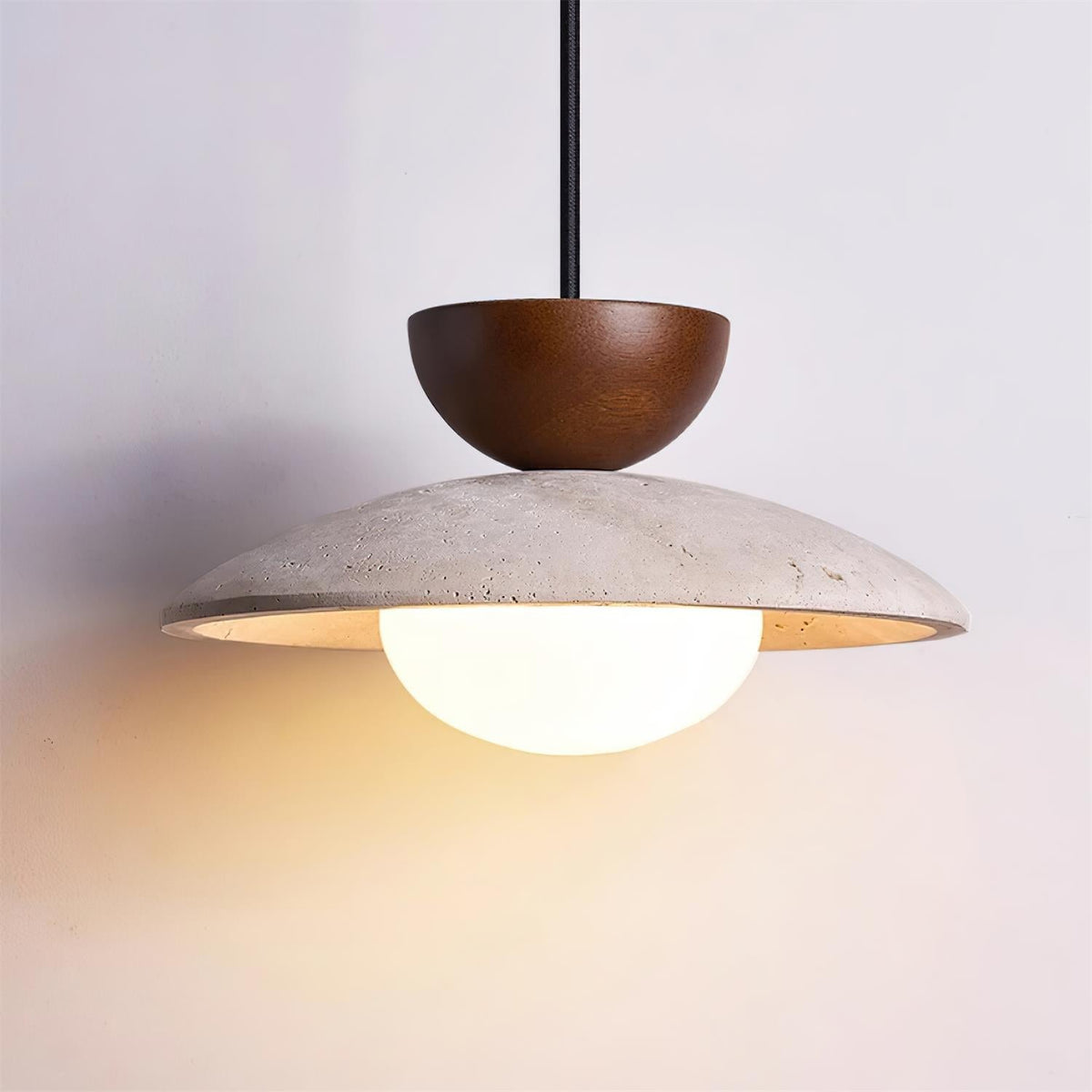 Tia Travertine Pendant Lamp — product view 4