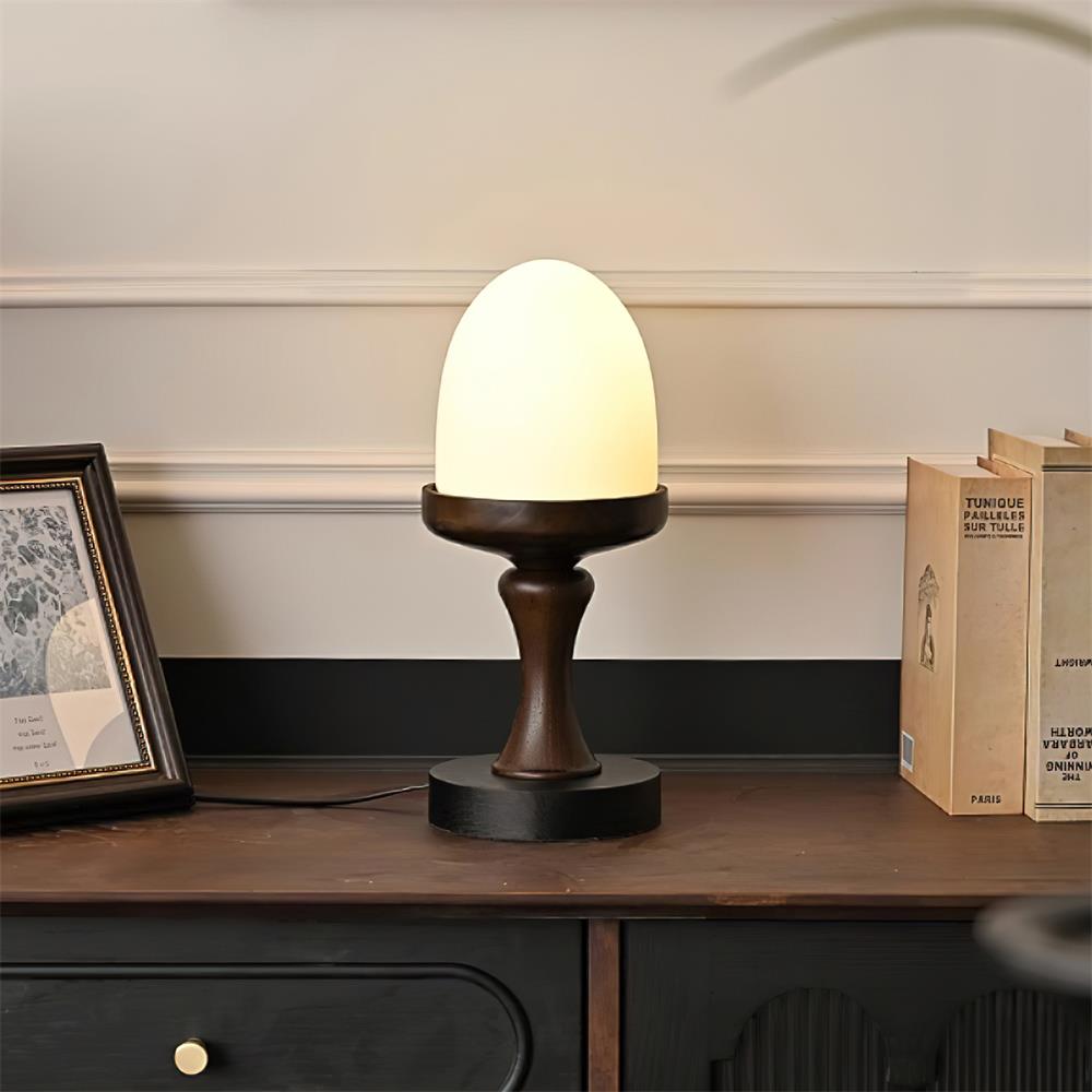 Pine Cone Glass Table Lamp — product view 2