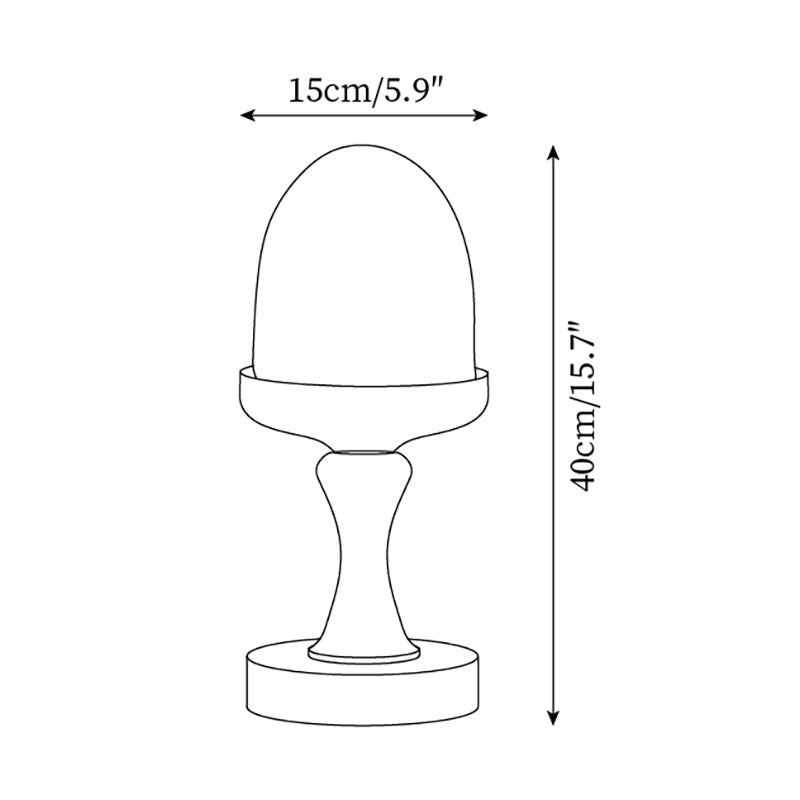 Pine Cone Glass Table Lamp — product view 5