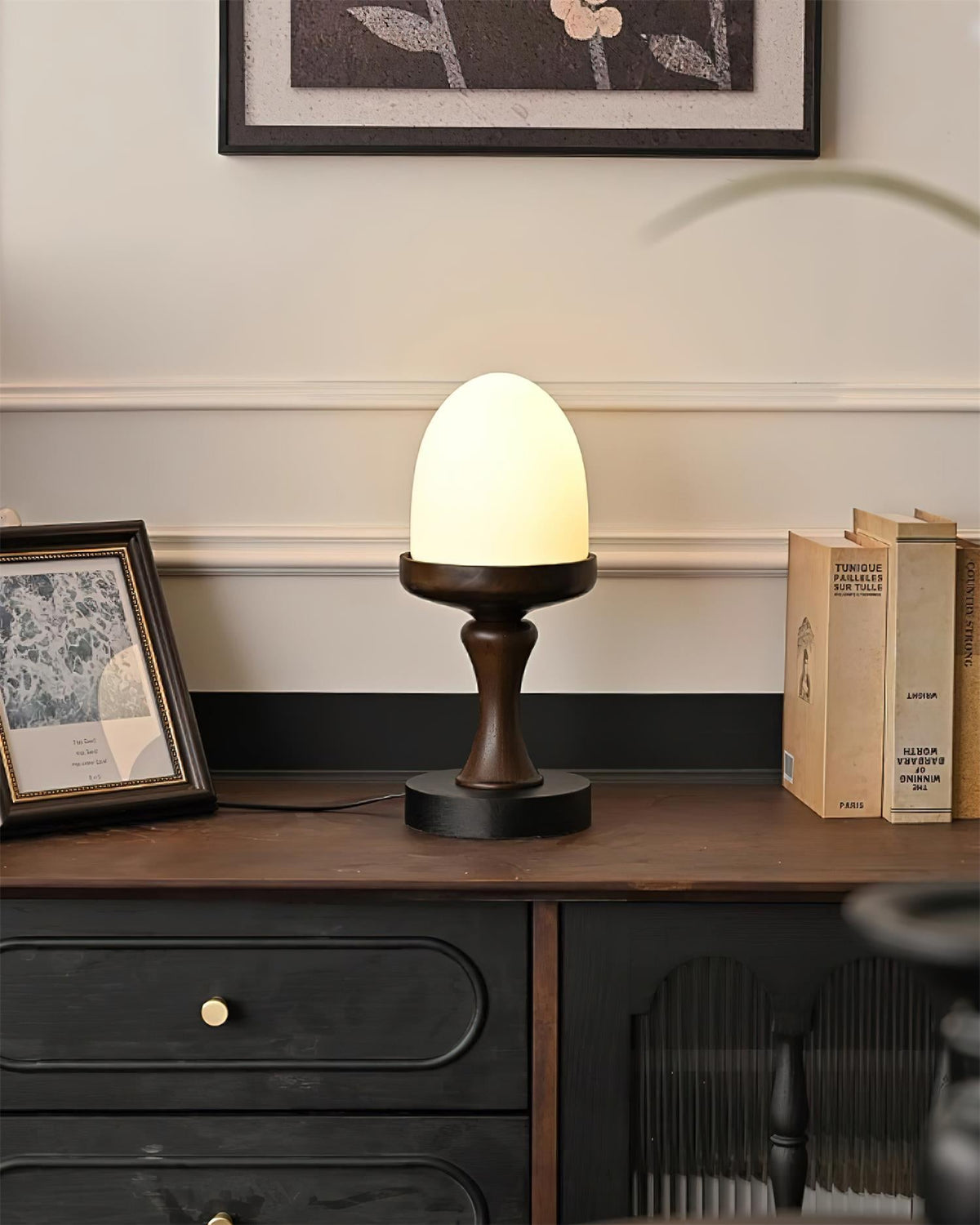 Pine Cone Glass Table Lamp — product view 6