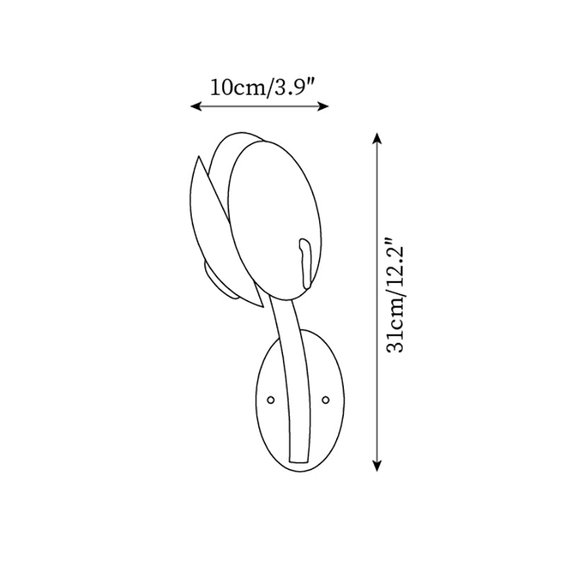 Grace Flower Glass Wall Lamp — product view 5