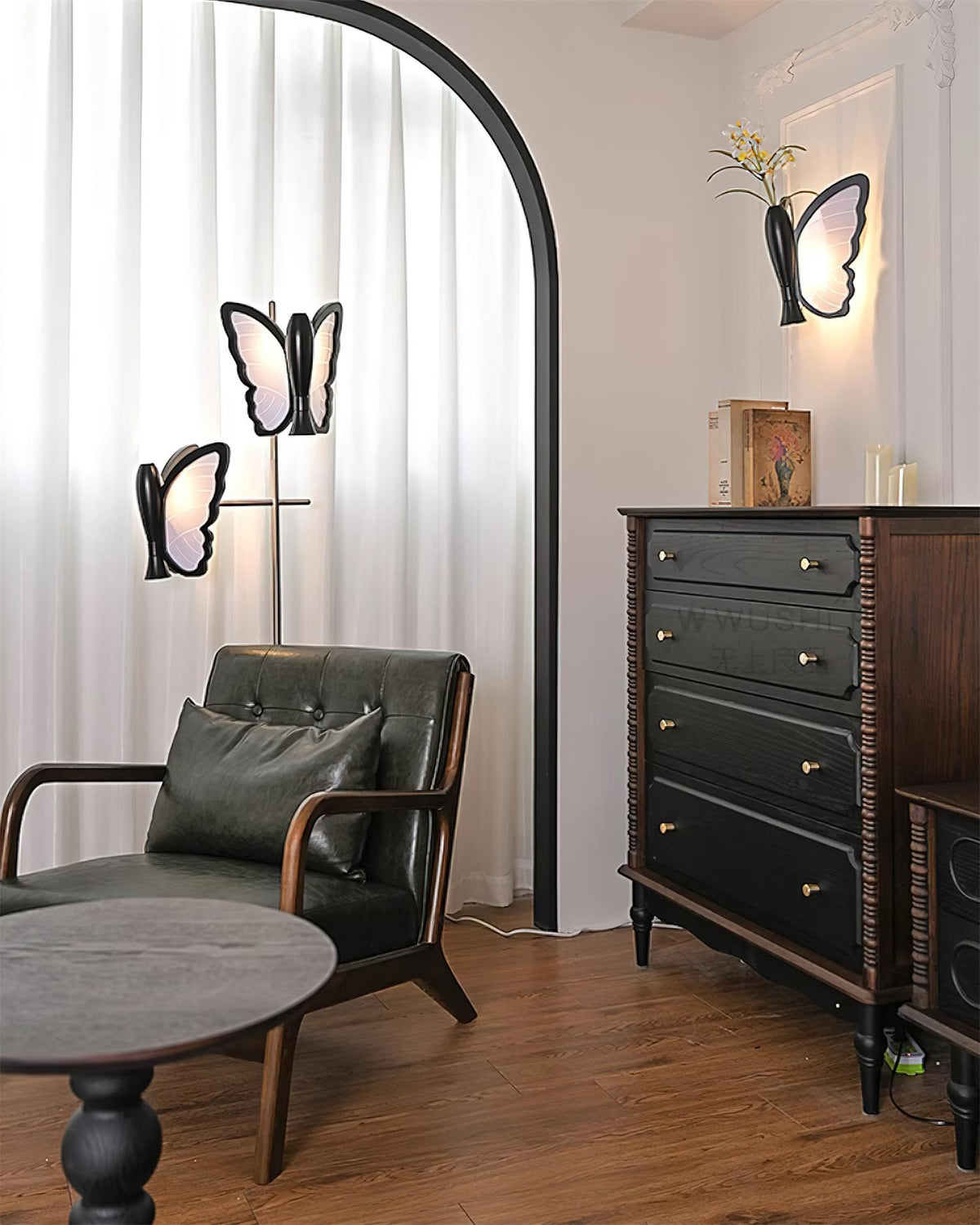 Galileo Butterfly Wood Floor Lamp — product view 9