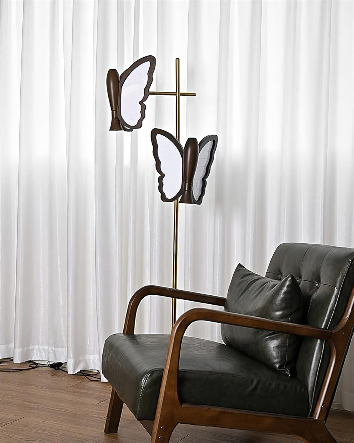 Galileo Butterfly Wood Floor Lamp — product view 14
