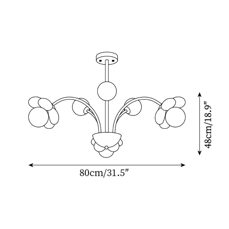 Sika Flower Chandelier — product view 5