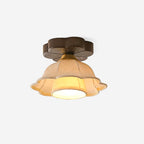 Garcia Flower Wood Ceiling Light — product view 1
