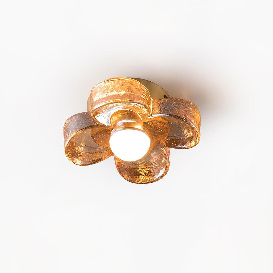 Four Leaf Clover Glass Ceiling Lamp — product view 1