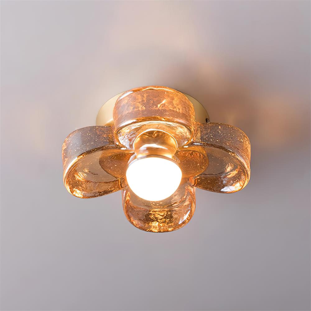 Four Leaf Clover Glass Ceiling Lamp — product view 2