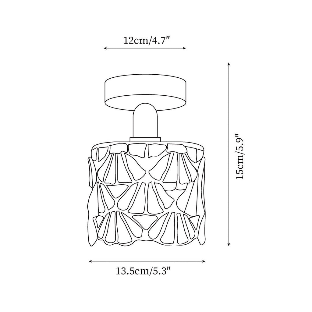 Tina Tiffany Glass Ceiling Light — product view 5