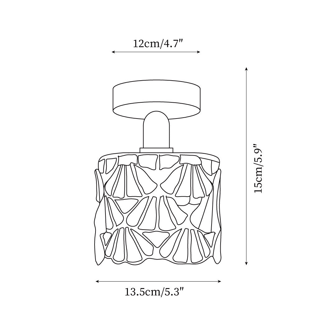 Tina Tiffany Glass Ceiling Light — product view 5