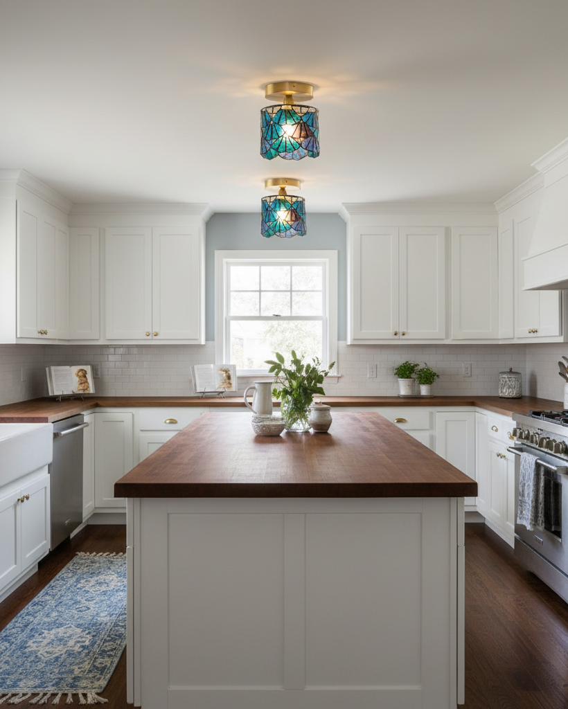 Tina Tiffany Glass Ceiling Light — product view 8
