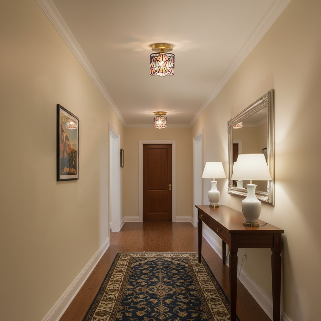 Tina Tiffany Glass Ceiling Light — product view 9