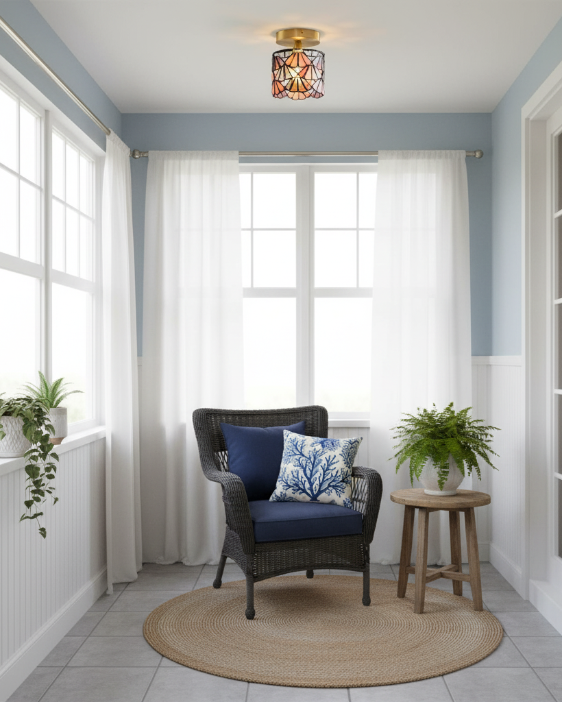 Tina Tiffany Glass Ceiling Light — product view 11