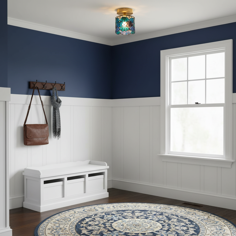 Tina Tiffany Glass Ceiling Light — product view 12