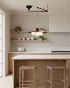 Vicenza Swing Arm Faux Alabaster Pendant Light — product view 2