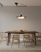 Vicenza Swing Arm Faux Alabaster Pendant Light — product view 3