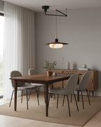 Vicenza Swing Arm Faux Alabaster Pendant Light — product view 4